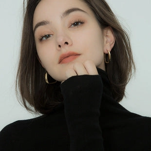Wholesale Circle Copper Stud Earrings