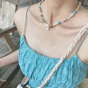 Wholesale Conch Shell Alloy Necklace
