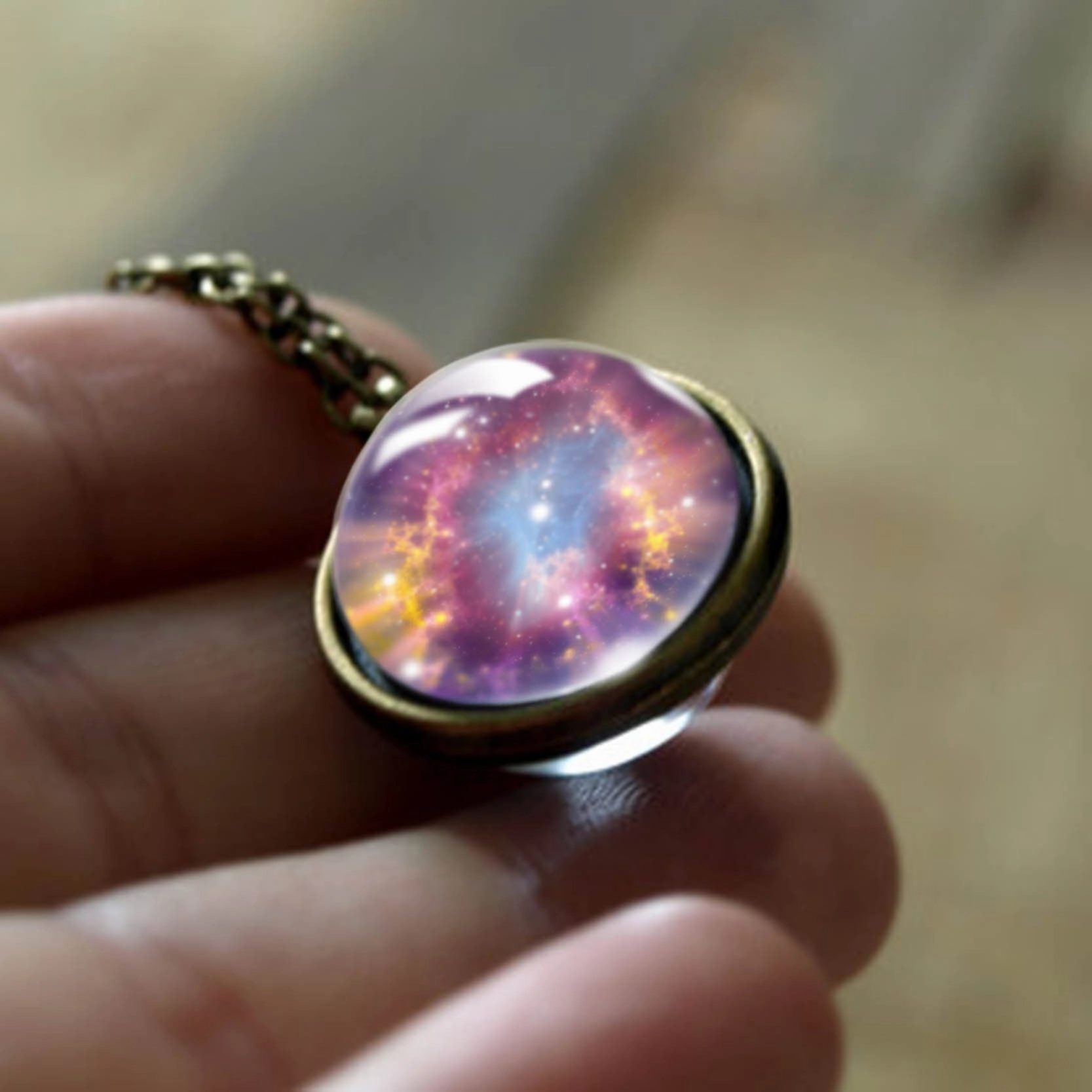 Wholesale Cosmic Glass Necklaces