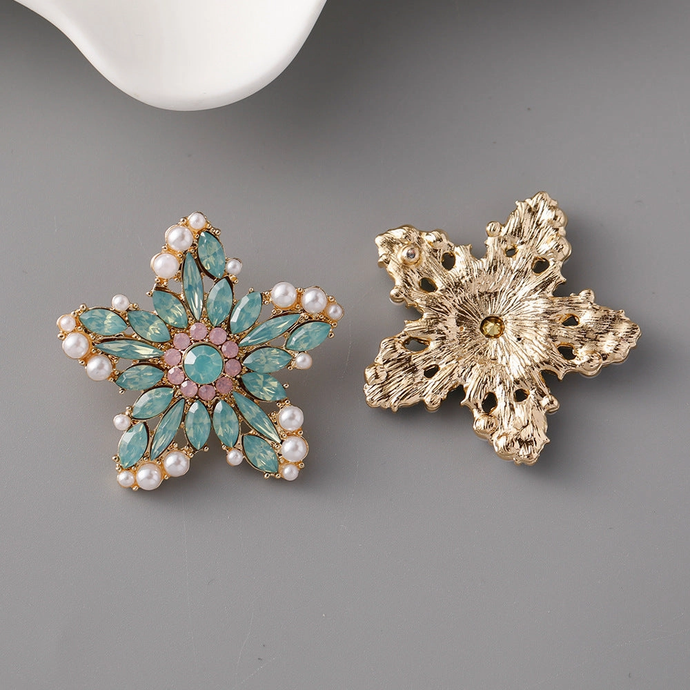 Wholesale Creative Pentagram Zinc Alloy Earrings