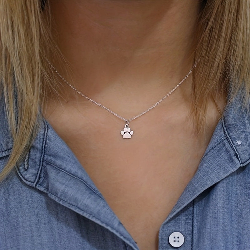 Wholesale Cute Animal Cat Paw Necklace