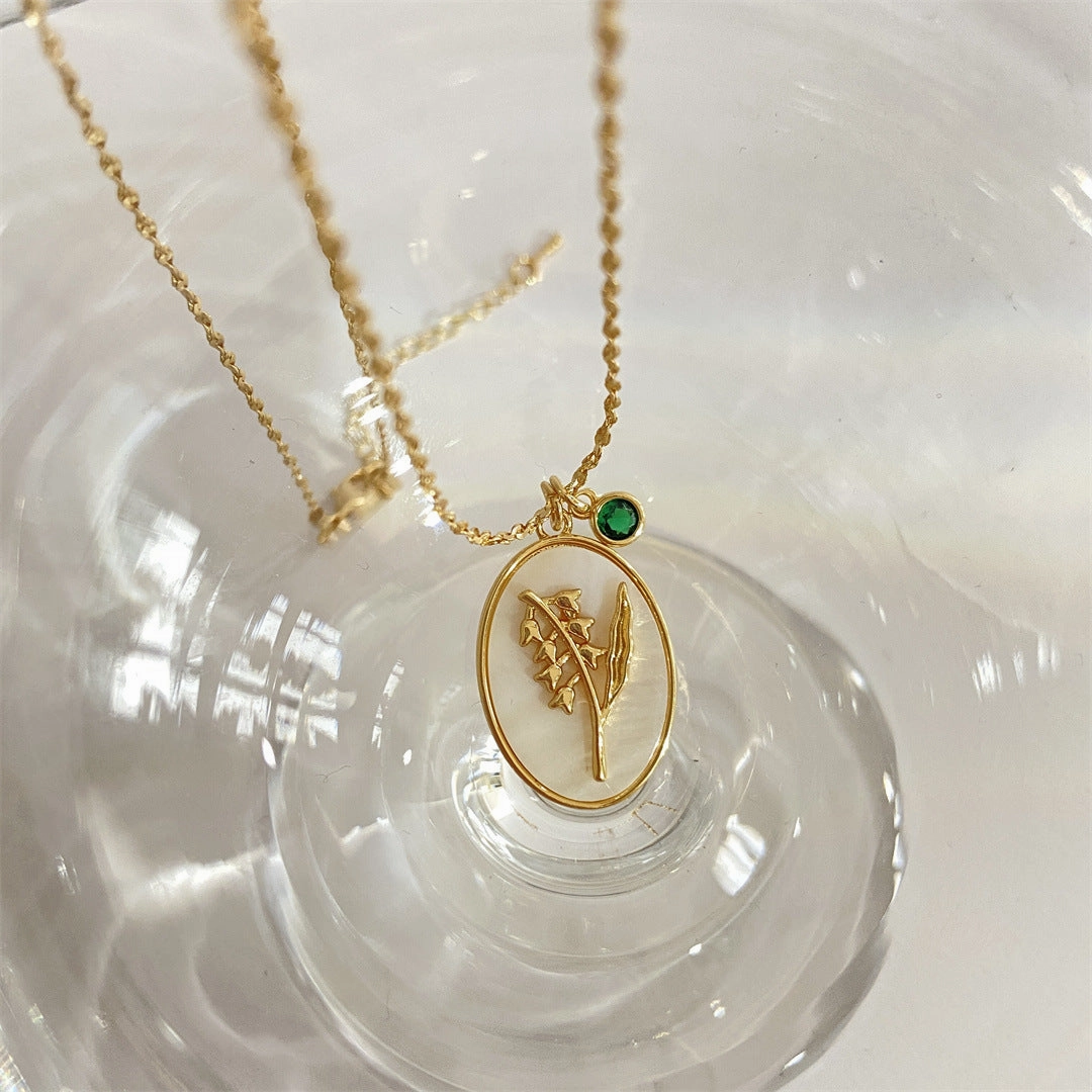 Wholesale December Flower Copper Necklace