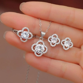 Wholesale Diamond Set of 3 Copper Earrings