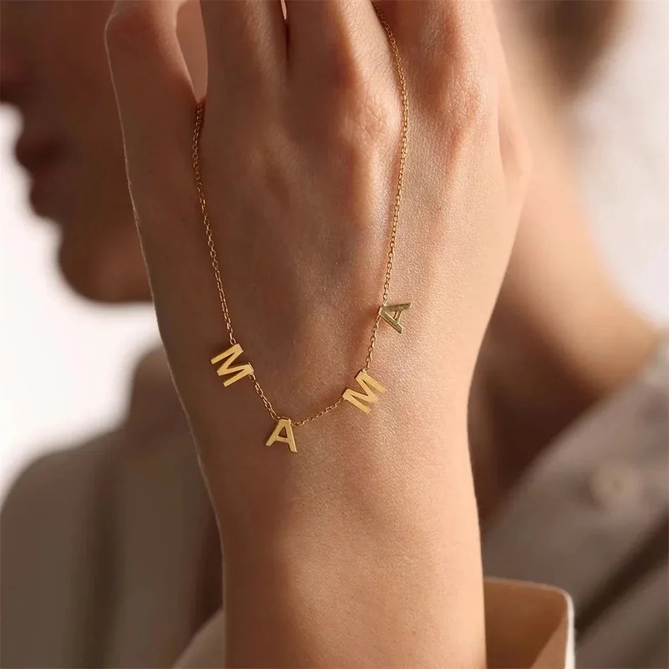 Wholesale English letter necklace Valentine's Day DIY clavicle chain
