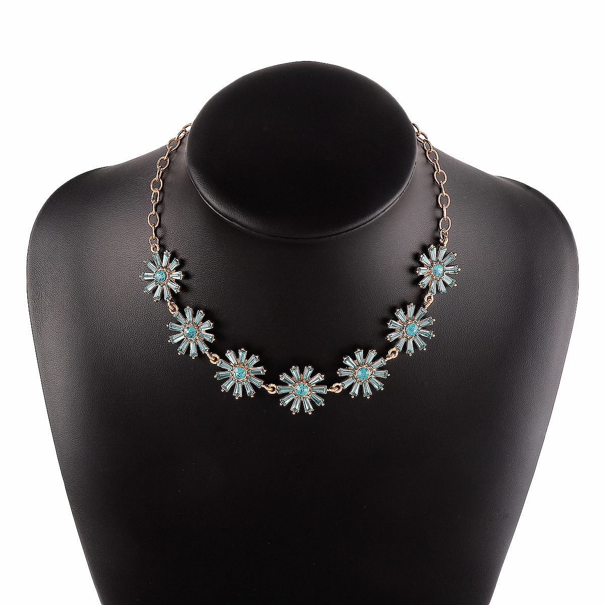 Wholesale Flower Rhinestone Necklace