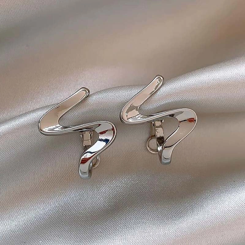 Wholesale Geometric Gold Copper Stud Earrings