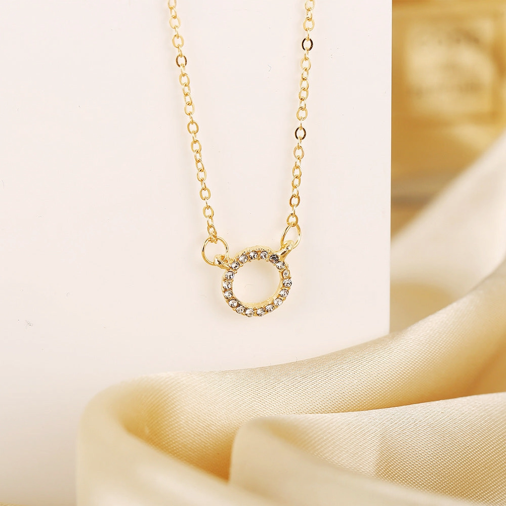 Wholesale Geometric ring with diamond clavicle