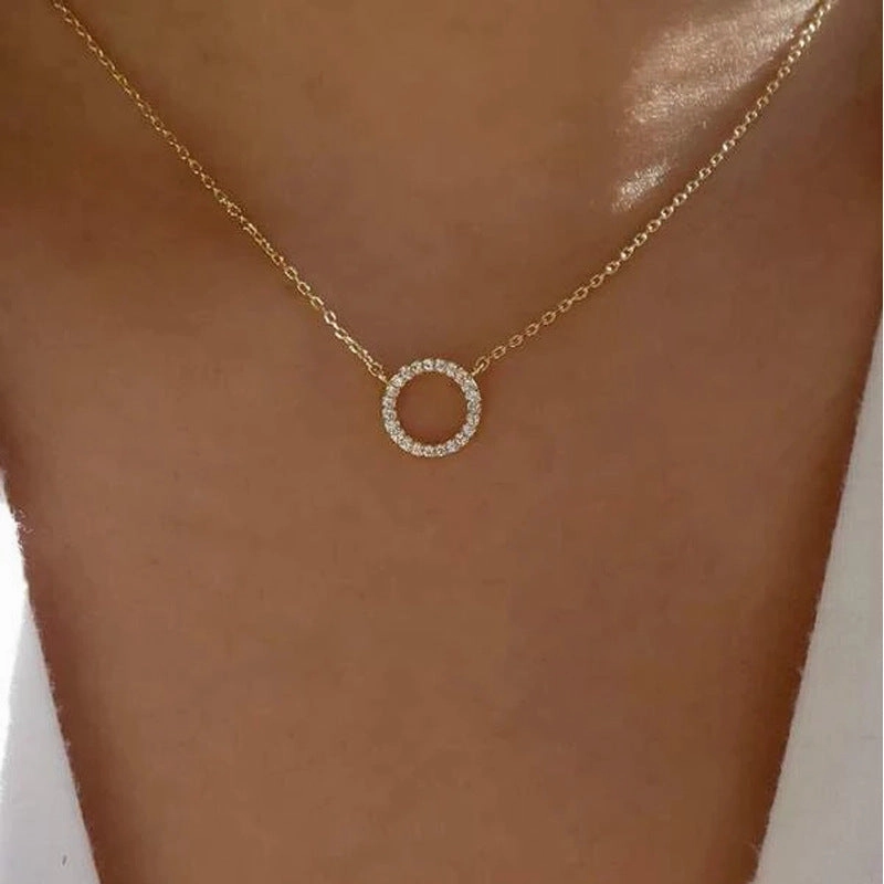 Wholesale Geometric ring with diamond clavicle