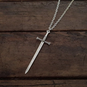 Wholesale Gothic Sword Bronze Retro Punk Necklace