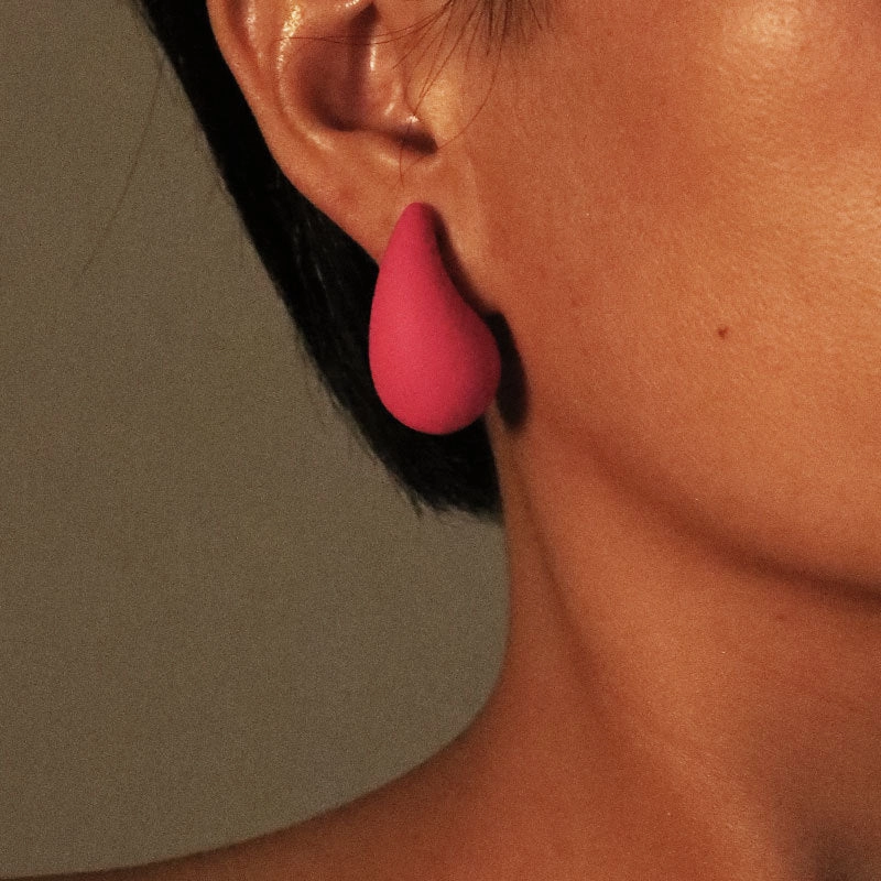 Wholesale Gut Acrylic Spray Paint Solid Color Ladies Earrings