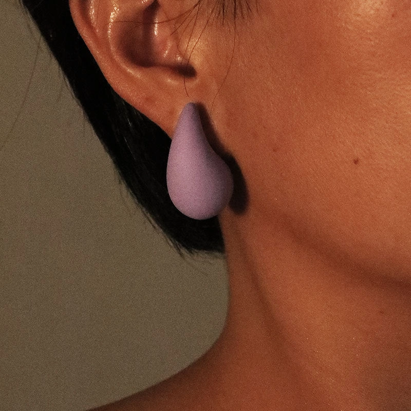 Wholesale Gut Acrylic Spray Paint Solid Color Ladies Earrings