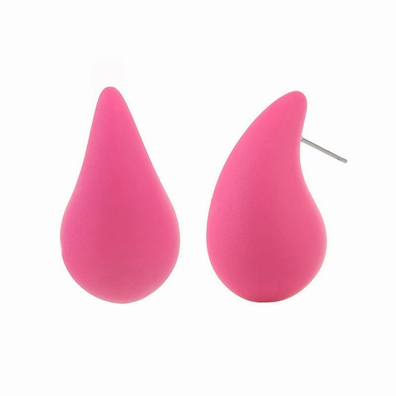 Wholesale Gut Acrylic Spray Paint Solid Color Ladies Earrings