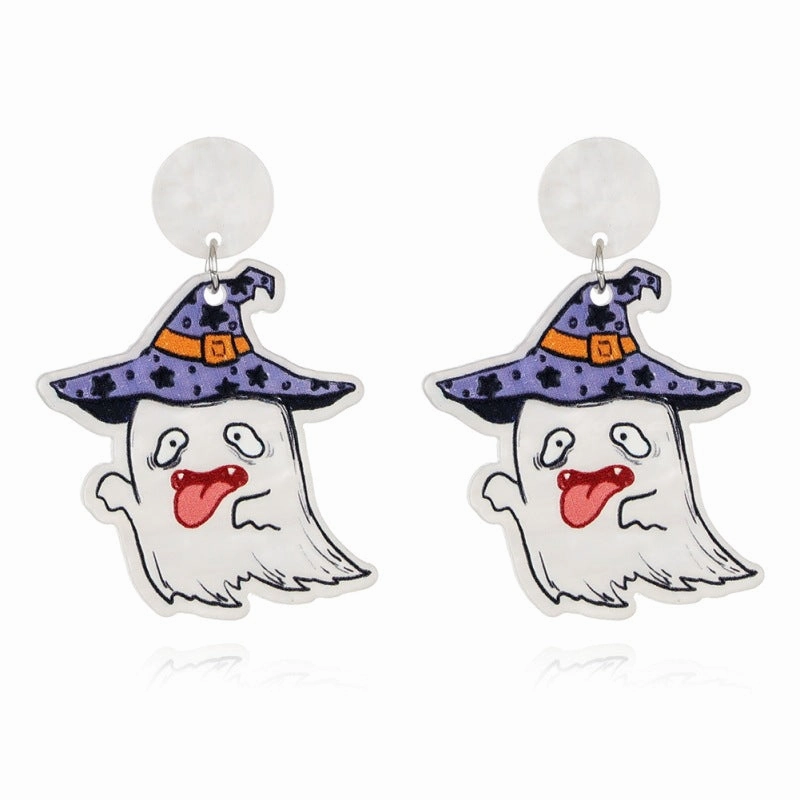 Wholesale Halloween acrylic sheet female earrings
