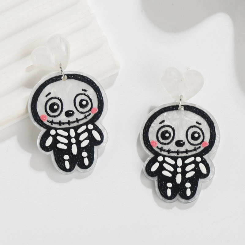 Wholesale Halloween acrylic sheet female earrings