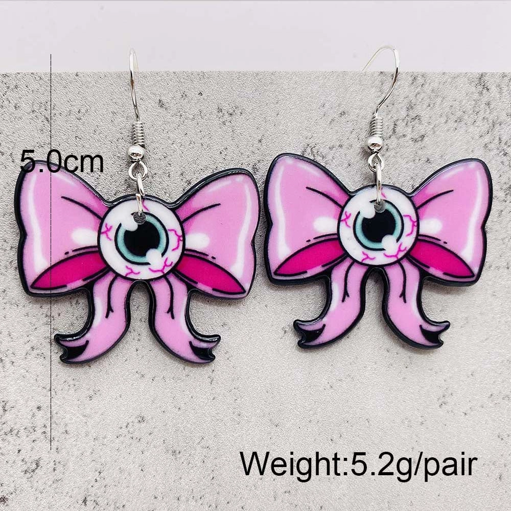 Wholesale Halloween Alphabet Acrylic Earrings