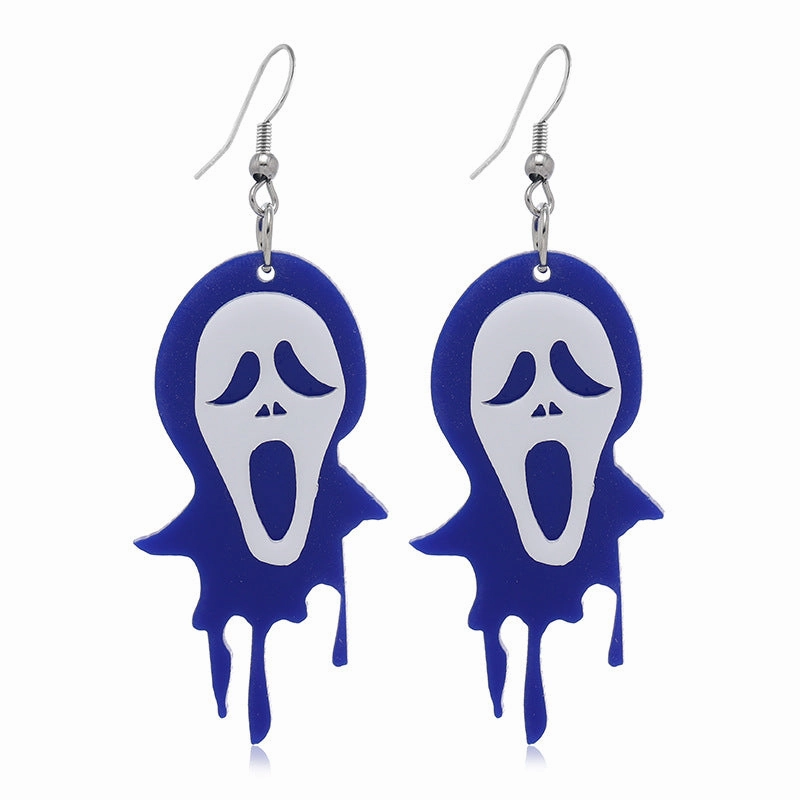 Wholesale Halloween Ghost Vampire 3D Acrylic Earrings