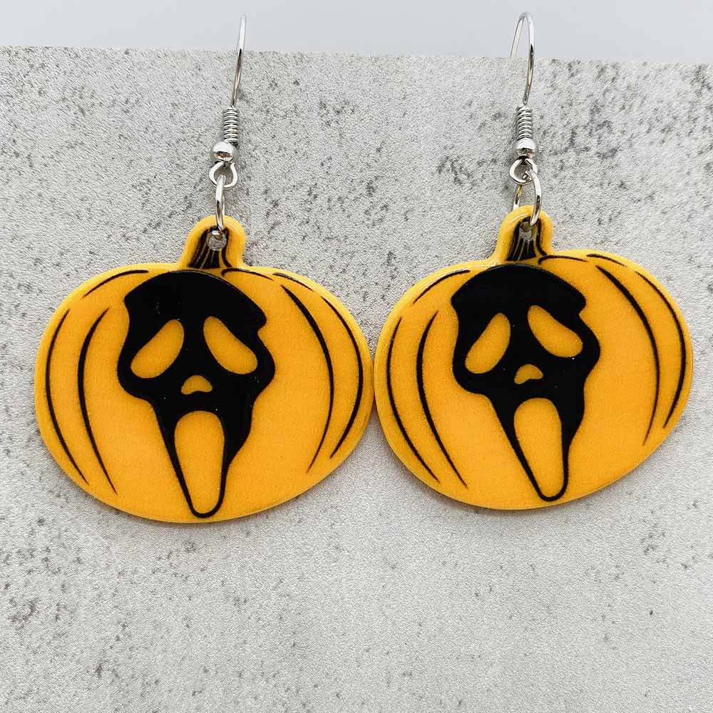 Wholesale Horror Halloween Earrings Movie Character Pumpkin Acrylic Earrings