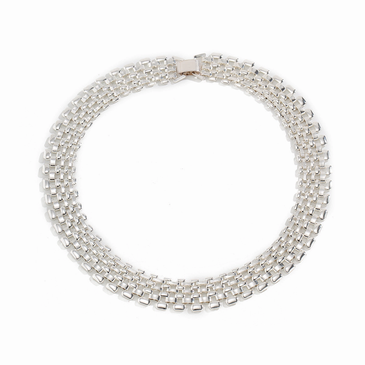 Wholesale Iron Atmospheric Openwork Chain Wide Necklace