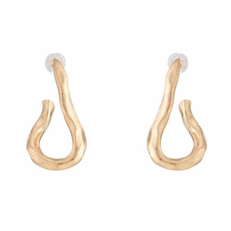 Wholesale Irregular Shape Textured Earrings