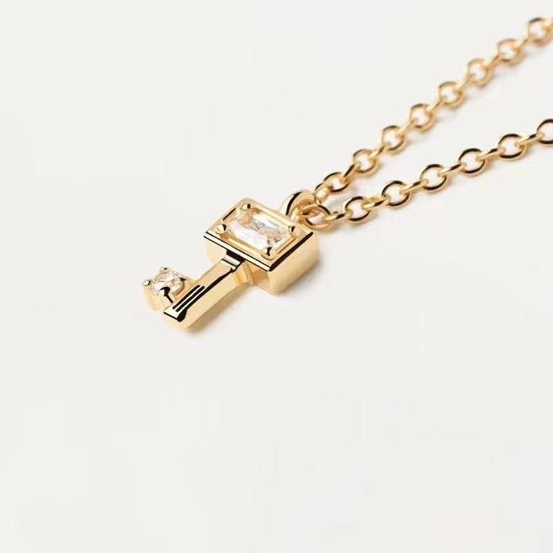 Wholesale Key Clavicle Brass Copper Necklaces