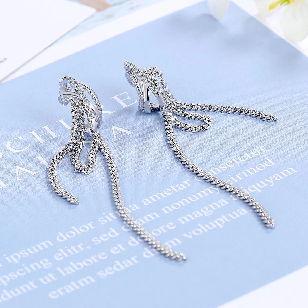 Wholesale Long Tassel Copper Earrings