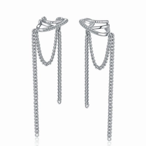 Wholesale Long Tassel Copper Earrings