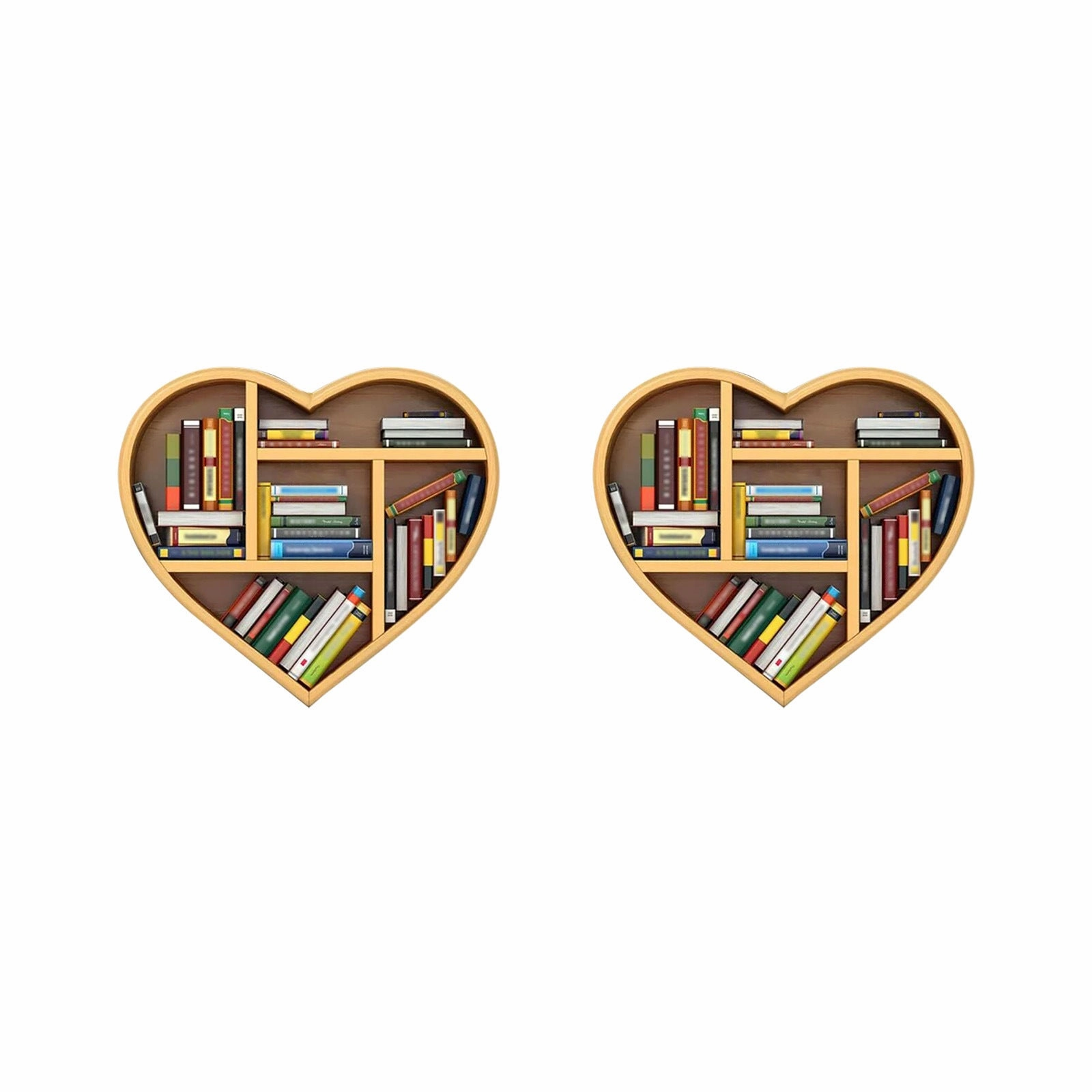 Wholesale Love Bookshelf Creative Acrylic Cartoon Earrings