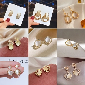 Wholesale Love Opal Earrings