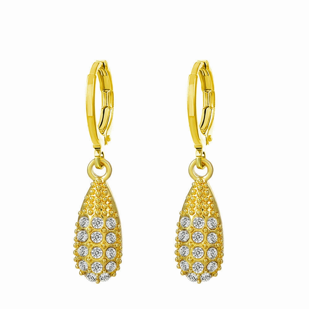 Wholesale Metal Geometric Alphabet Heart Alloy Earrings