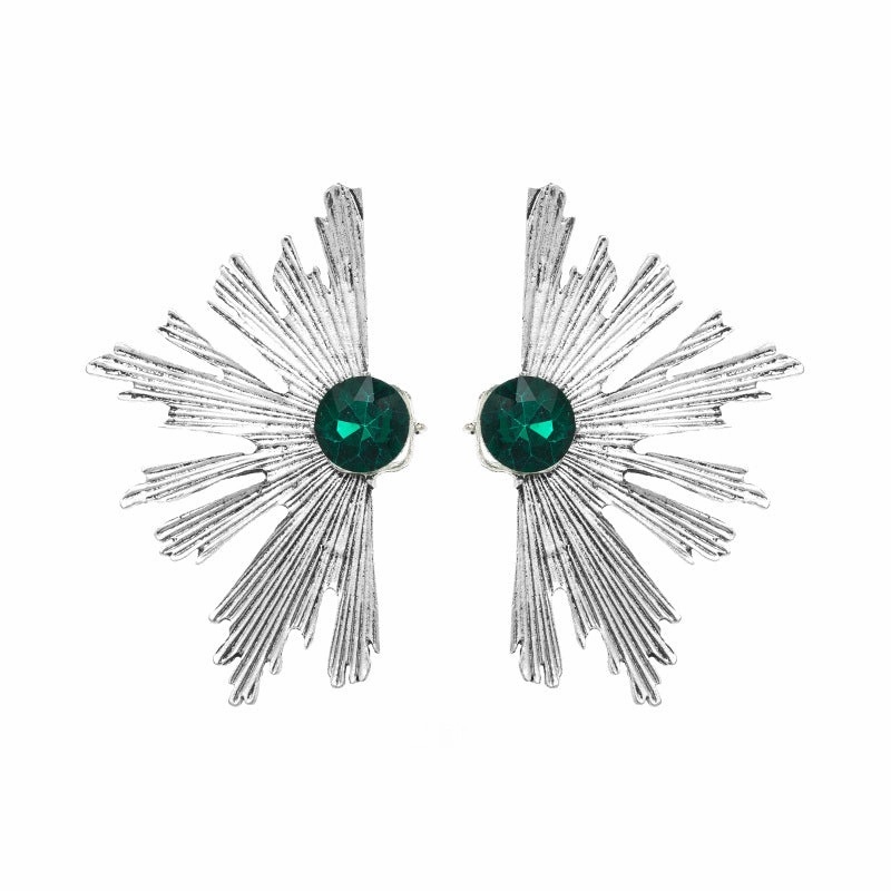 Wholesale Multilayer Diamond Studded Alloy Earrings