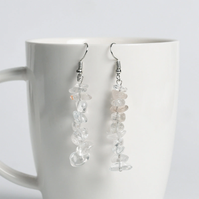 Wholesale Natural Crystal Creative Simple Earrings
