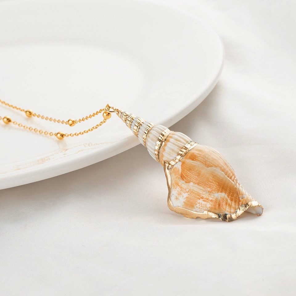 Wholesale Natural Shell Necklace Women Clavicle Chain