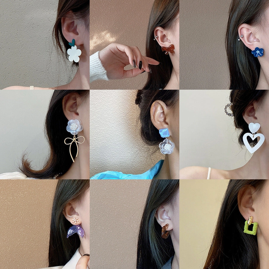 Wholesale Niche Retro Silver Earrings