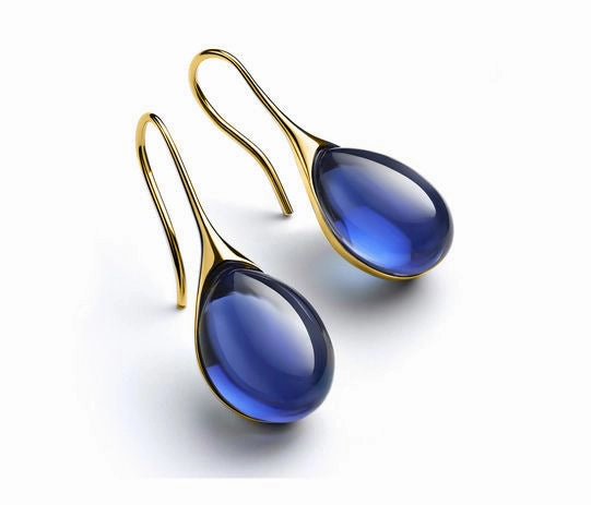 Wholesale Nine Colors Mosaic Opal Earrings