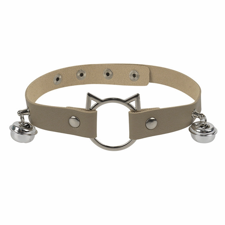 Wholesale Personalized cat head leather collar