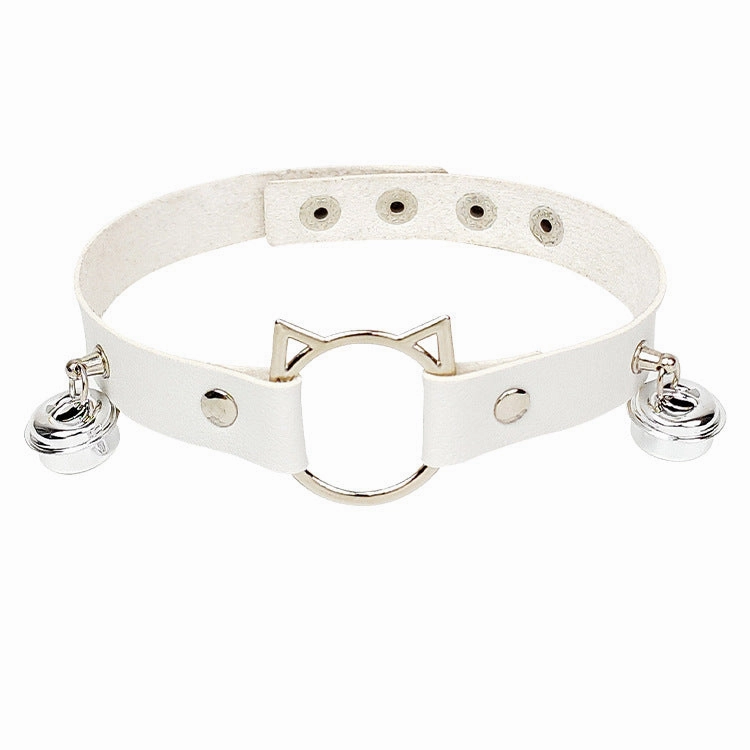 Wholesale Personalized cat head leather collar