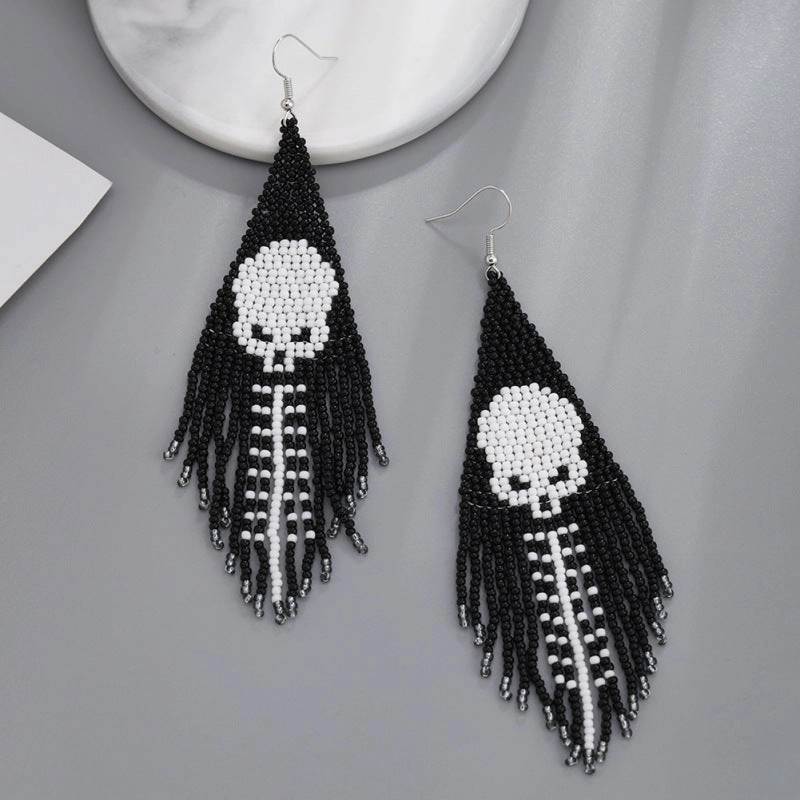 Wholesale personalized halloween tassel earrings for women