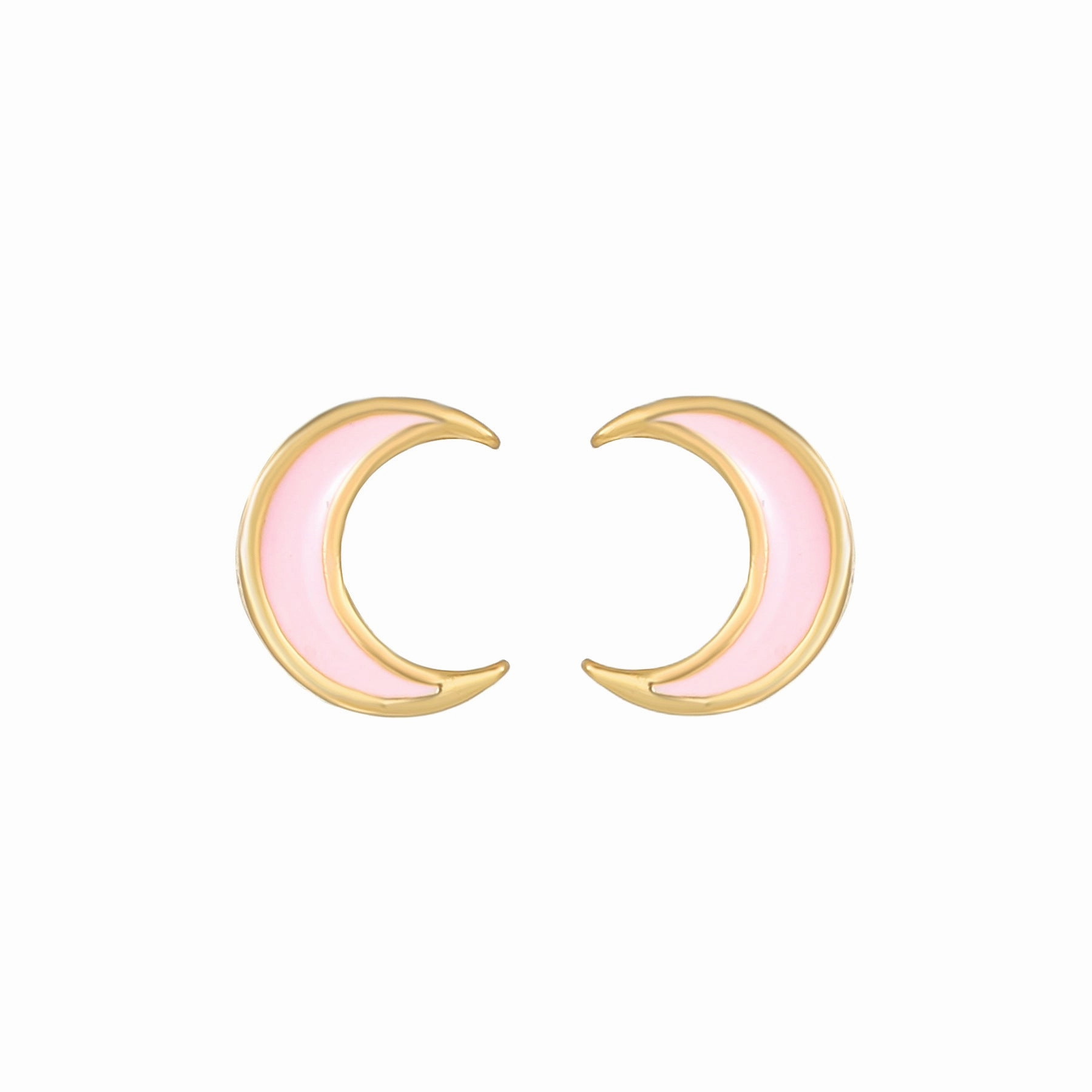 Wholesale Pink Zircon Heart 18k Earrings Copper