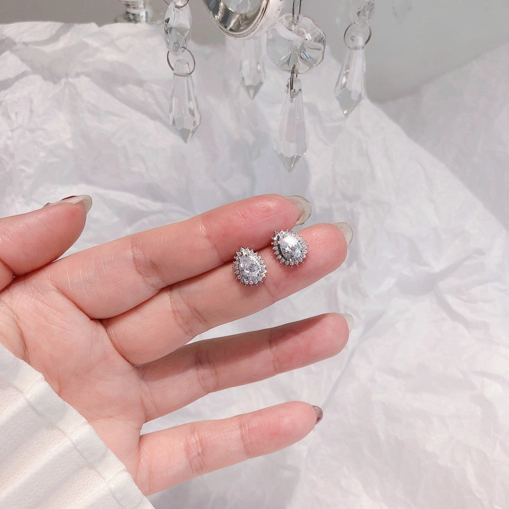 Wholesale Plated 18K Pearl Tassel Earrings Zircon