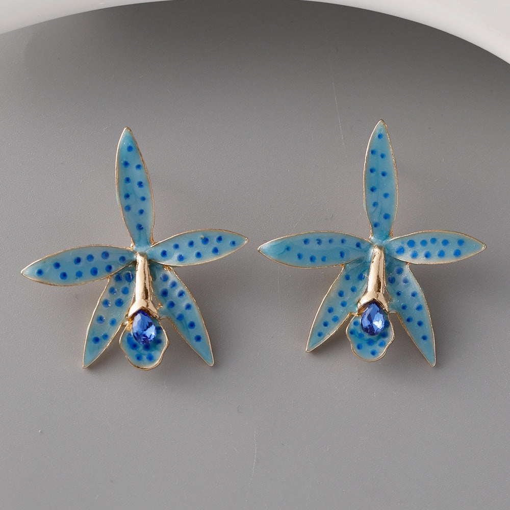 Wholesale Simple Floral  Earrings