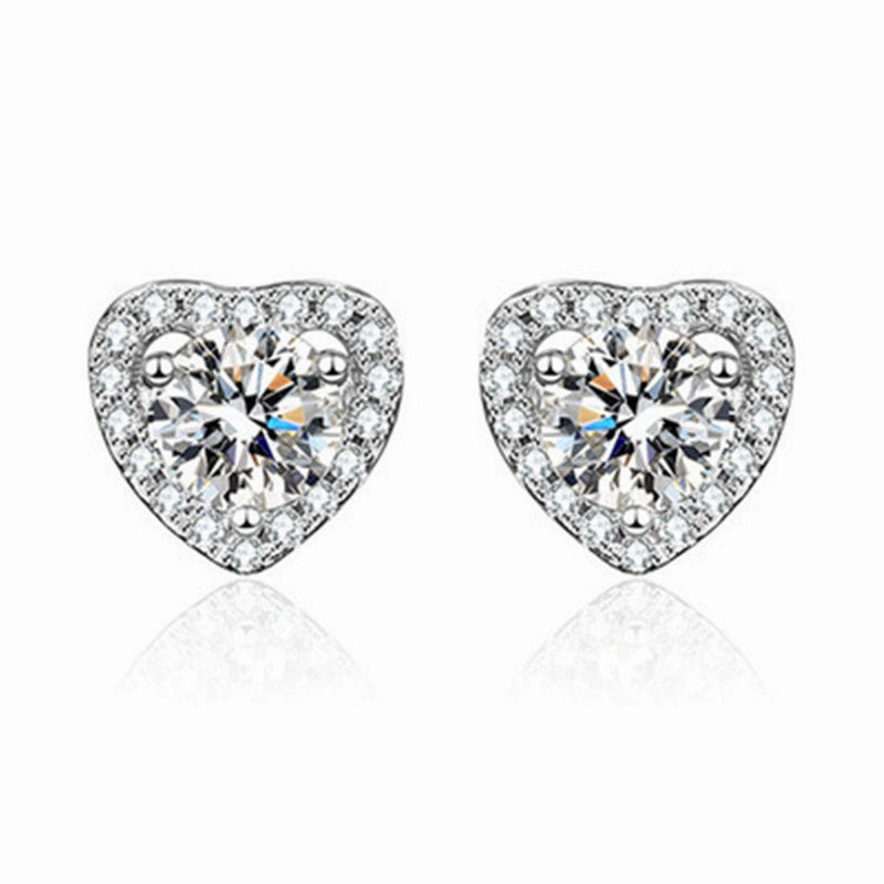 Wholesale Simulated Moissanite Copper Earrings