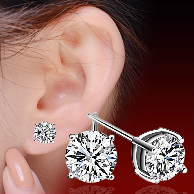 Wholesale Simulated Moissanite Copper Earrings