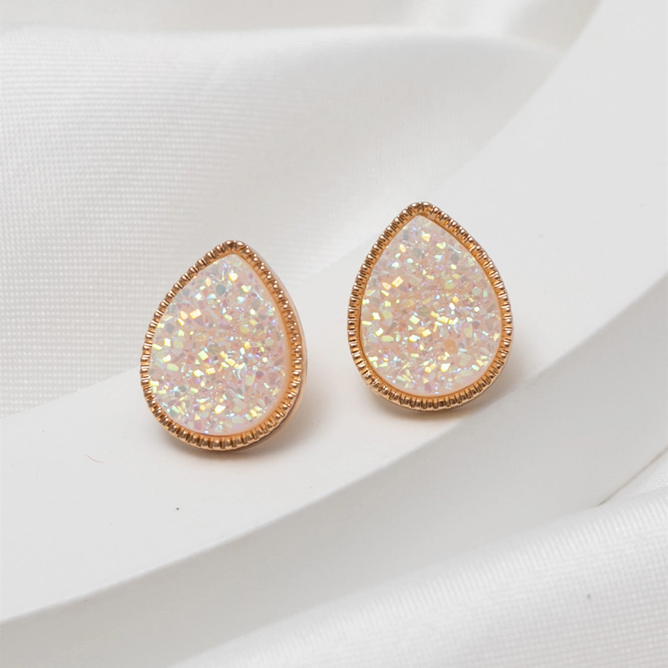 Wholesale Sweet Water Drops Plastic Earrings