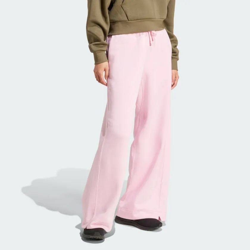 Women's adidas ALL SZN Fleece Loose Wide-Leg Pants
