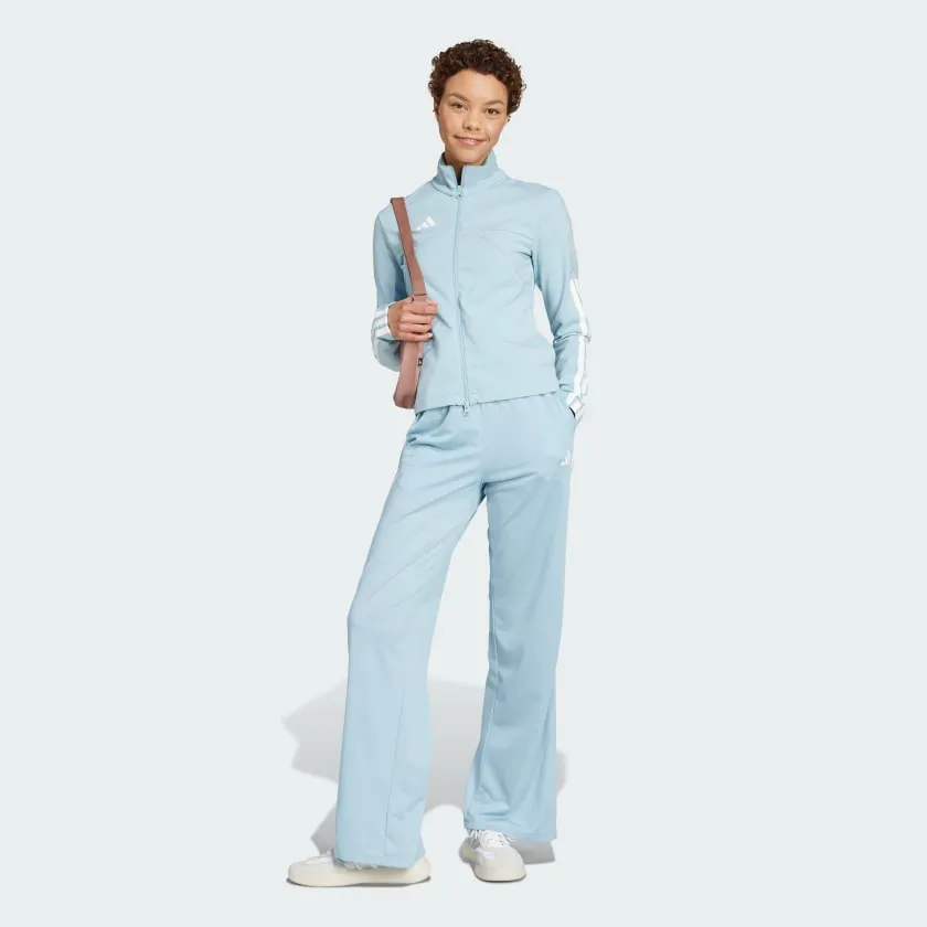 Women's adidas Tiro Cut 3-Stripes Mesh Wide-Leg Pants