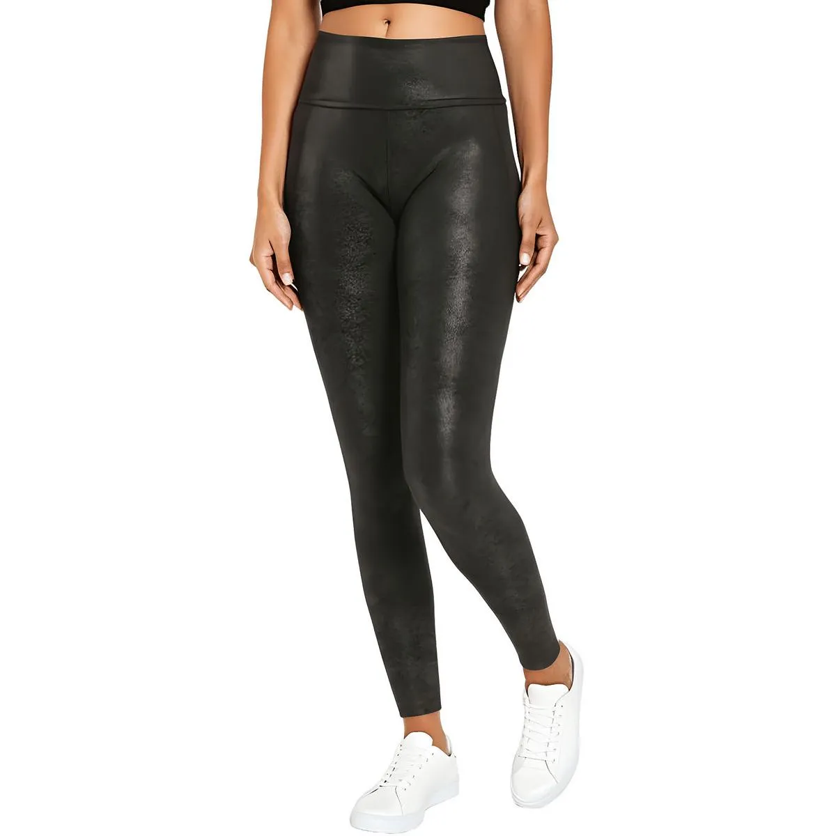 Womens Coated Polyester Athletic Leggings