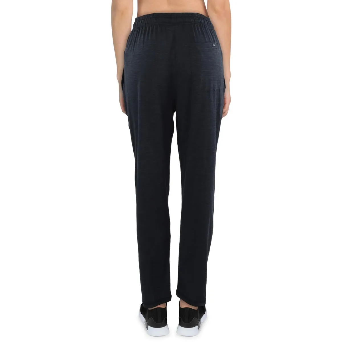 Womens Heathered Polyester Capri Pants