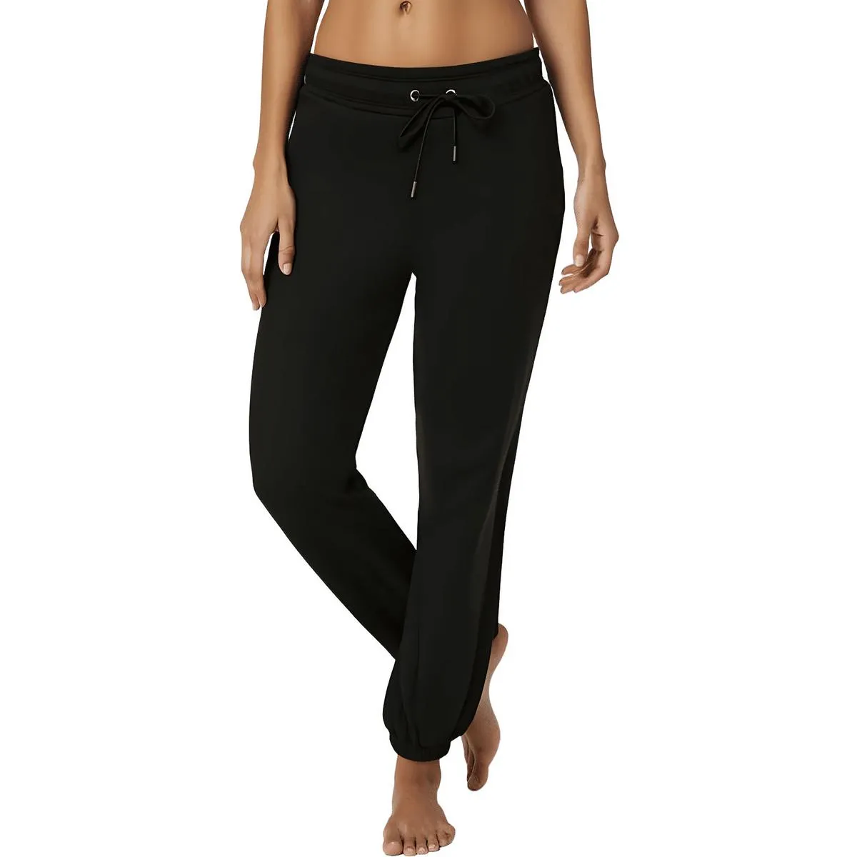 Womens Stretch Manmade Jogger Pants