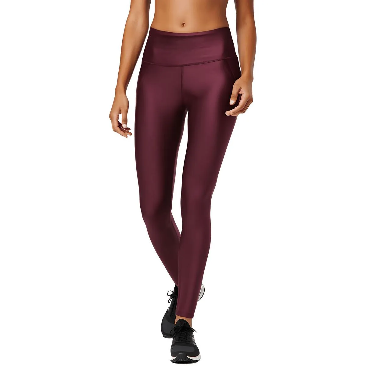 Womens Stretch Nylon Athletic Leggings