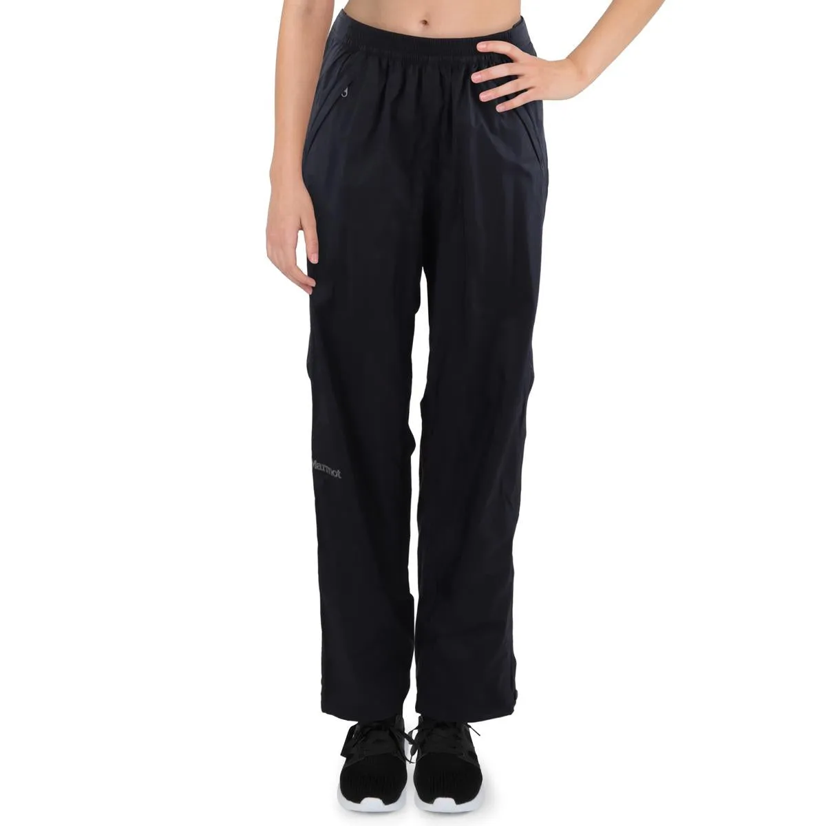 Womens Zipper Nylon Jogger Pants
